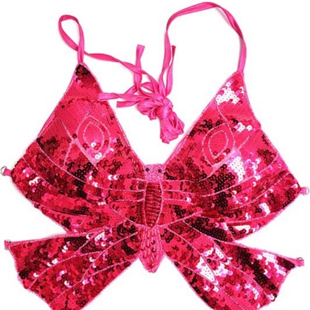 SOLD Hot Pink Butterfly Top 🦋💕 - Picture 2 of 2